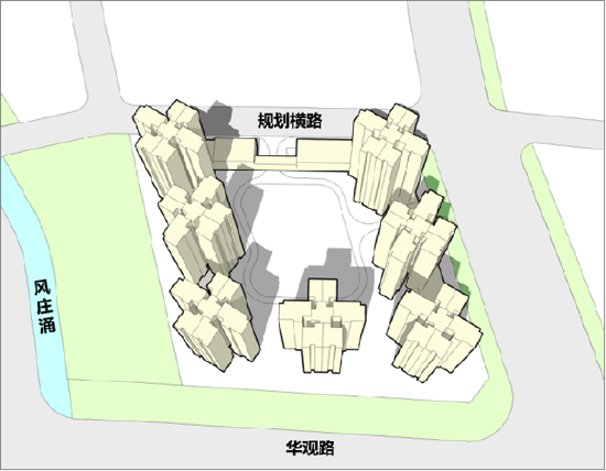  配图：首期地块规划概念图