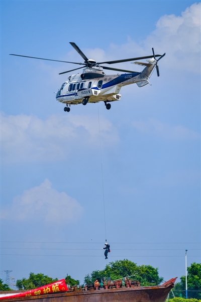 直升机救援演练