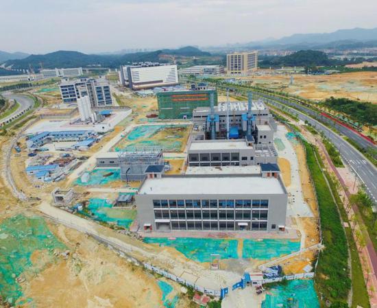 在建的知识城北起步区分布式能源站