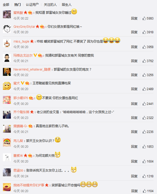 郭富城恋网红女友 王思聪哈哈大笑引猜测_珠海