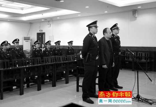 林耀昌在法庭上。通讯员 黄彩华 摄