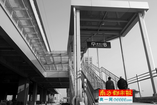 1月7日下午，广佛肇城际轨道三水北站