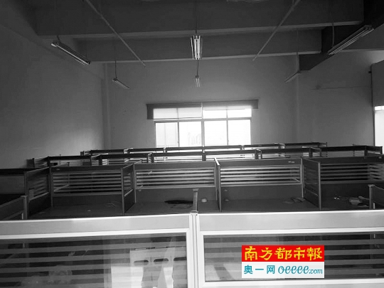 位于白云区黄石东路黄柱岭大街双达商务中心的广州美媛生物科技有限公司，空无一人。