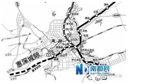 惠州将商请深圳地铁14号线延伸修到惠州南站