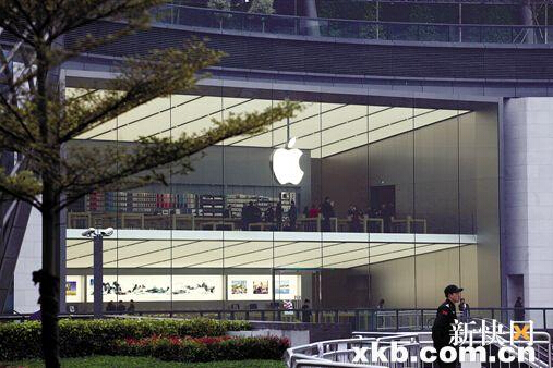 ■广州第一家Apple Store。 新快报记者 李小萌 （资料图片）
