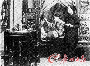 《胭脂》剧照,电影公映时一度引起轰动。