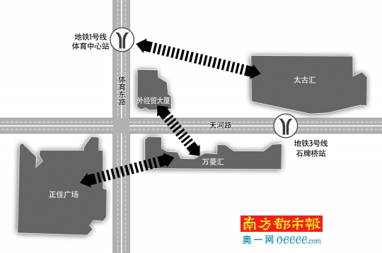 天河路商圈首期将建3条地下连廊