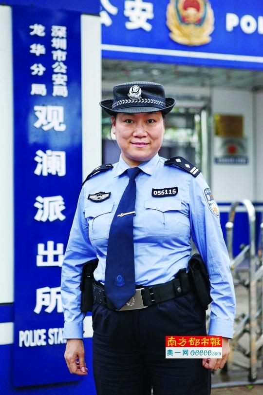 龙华新区观澜派出所民警孙玉莲，是深圳为数不多的一线女民警