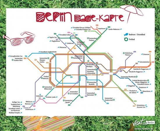 Die Berlin Bade-Karte © visitBerlin