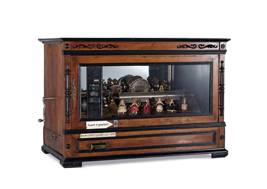 瑞士极其罕见“梦幻剧场”大型活动人偶分发糖果交响音乐盒