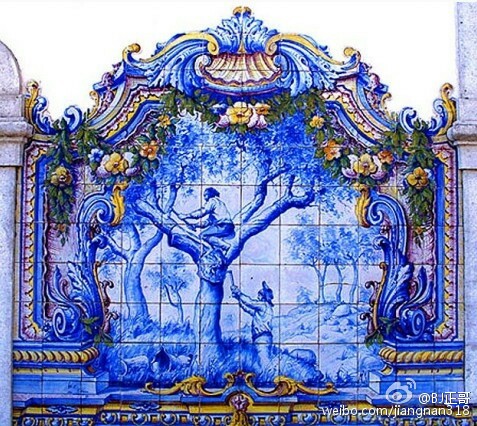 葡萄牙 各个时代的风格和语言的瓷砖_湛江频道