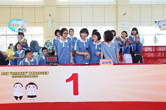 大沥镇创新团知识学习 青年团员玩游戏学团史