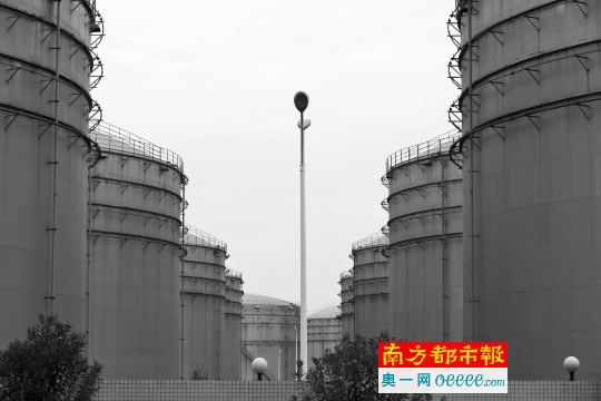 位于广州市南沙港区小虎岛小虎山南端，广州中石油鸿业储运有限公司的油库。南都记者 黎湛均 摄