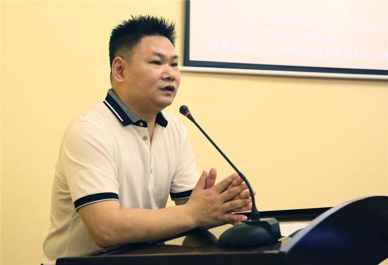 广州市皇玛抱趣拍卖有限公司董事长彭国杰致辞