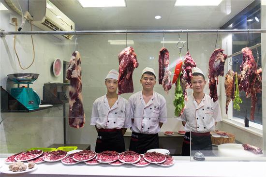 切肉间的师傅
