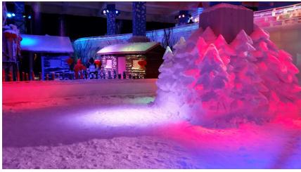 惠州一国内最大室内冰雪展览馆正式开园