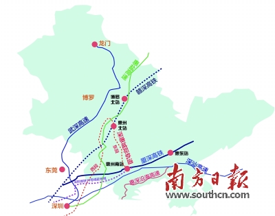 □赣深高铁计划今年开工 □深惠城际计划后年开工