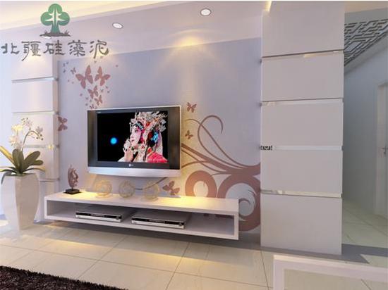 北疆硅藻泥怎么样 电视背景墙刻花工艺产品_湛