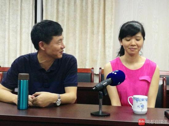 刘茂英在接受记者采访
