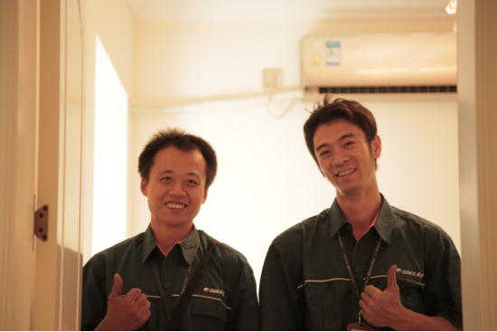 空调安装工的辛苦你懂吗 看看格力怎么做