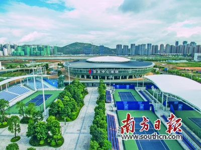 珠海WTA将在珠海横琴国际网球中心举行。王荣 摄