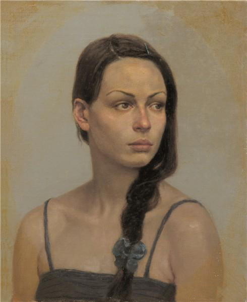 《俄罗斯少女依丽娜》 50x40cm 2012年
