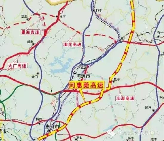 河惠莞高速线路图(最终以官方线路为准)