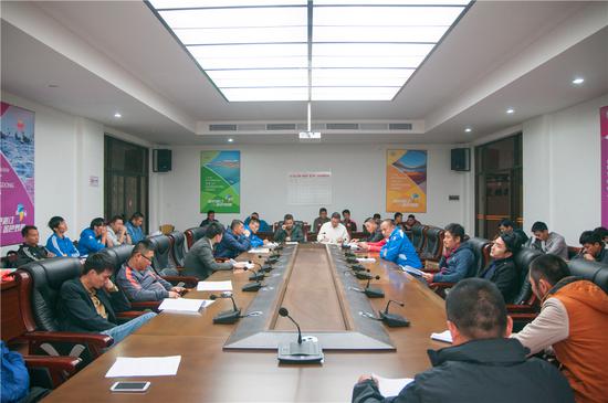 湛江市首届盈江杯足球赛领队教练员联席会议召