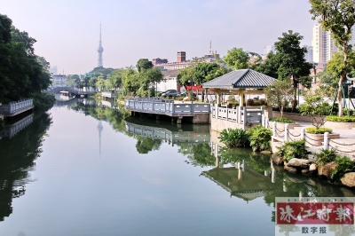 整治提升后的丰收涌一河两岸景观。（资料图片，区委宣传部供）