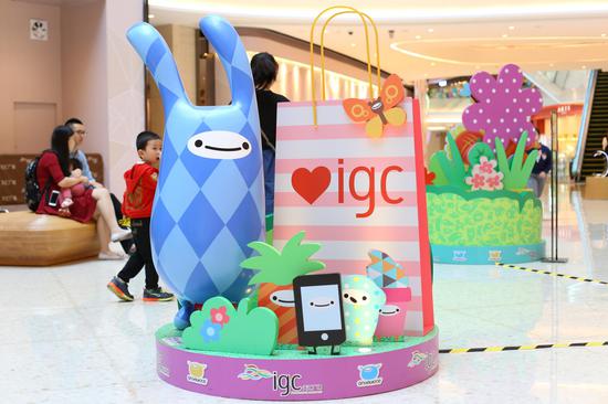 萌萌哒ANGELHOOD™塑料袋小兔子布满天汇广场igc每一个角落