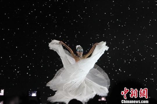 杨丽萍“雀之舞”谢幕。张道正 摄