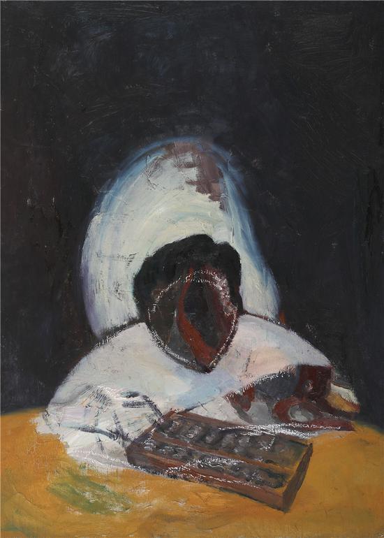 《脑力解放 Mental Emancipation》布面油画 Oil on canvas 82x53cm 2014