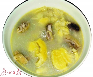 水果之王榴莲煲鸡 寒性体质者在夏季的理想补