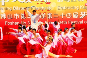 禅城区学生在2016艺术节上表演节目