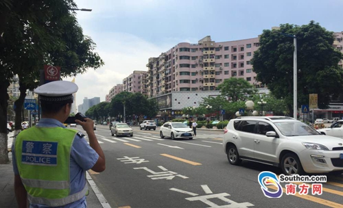 东莞机动车不礼让行人开罚 已有部分司机因此