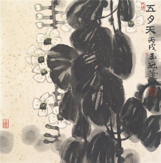 五月天 中国画 66cm×65cm 2006年 广东美术馆藏