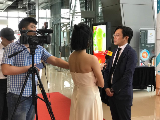 广州南丰集团总经理李建华先生采访现场
