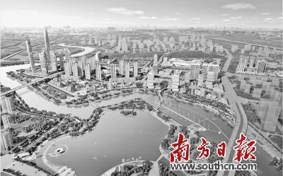 三山新城“香港城”鸟瞰全景。资料图片