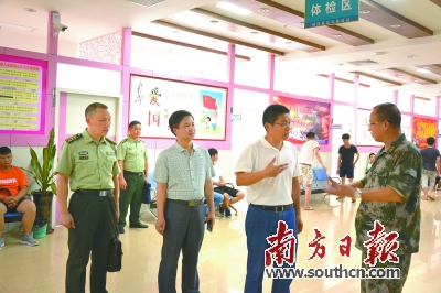 清远开展征兵体检工作 佛冈县510名适龄青年上