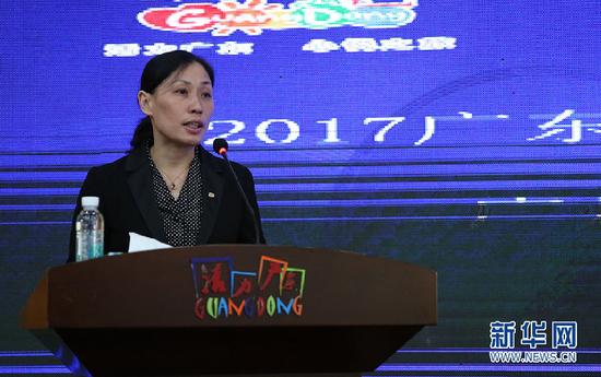 图为广之旅国际旅行社股份有限公司副总裁温前。新华网 吴彤摄