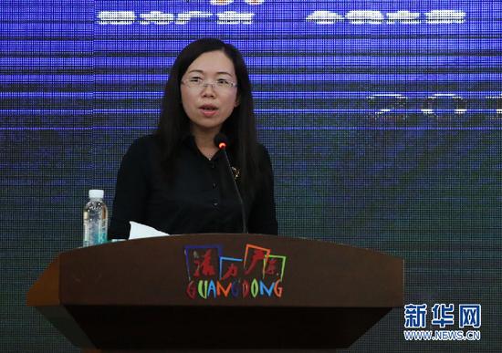 图为广东省旅游局规划发展处处长李健仪。新华网 吴彤摄
