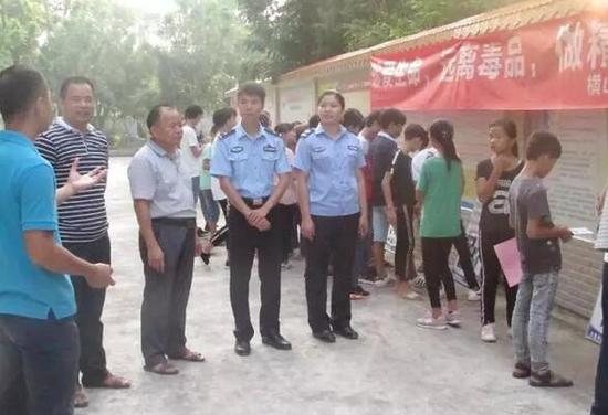 湛江市廉江横山派出所深入校园 开展禁毒宣传