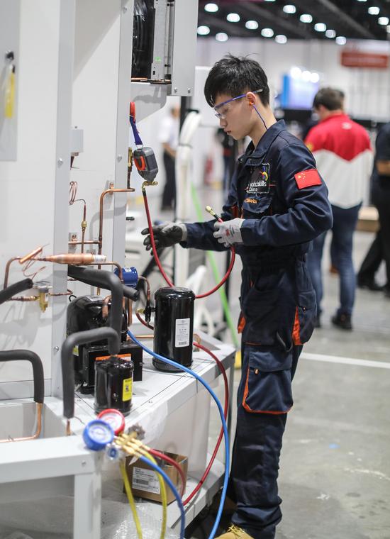 制冷与空调项目的广州市工贸技师学院吴之庆