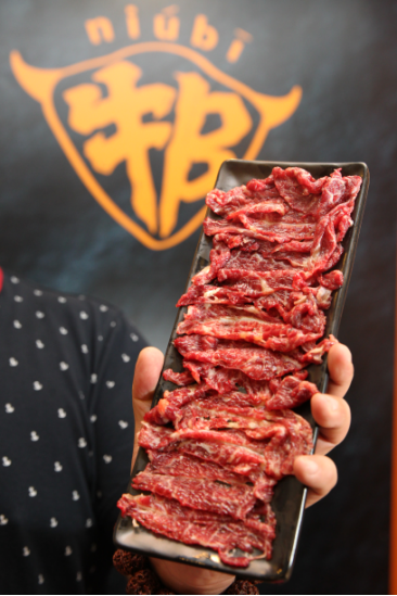 牛肉挂碟,可见新鲜