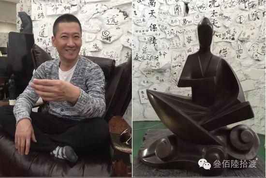 演员周杰与他的佛像