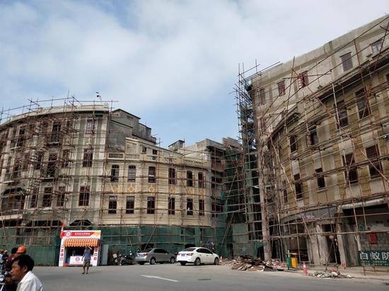 汕头小公园开埠区首期修缮工程接近尾声