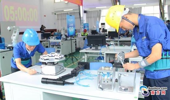 广东技工院校技能大赛决赛在广州举行_阳江频