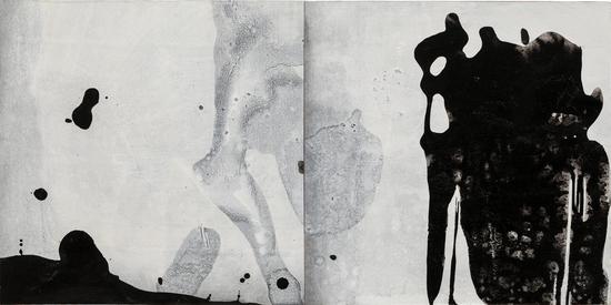 冯良鸿 Feng Lianghong《溶化-1 Melt-1》纸本丙烯 Acrylic on paper 60x30cm 2019