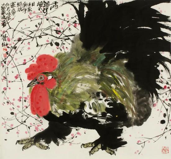 《千门万户曈曈日》| 97cm×90cm | 纸本设色