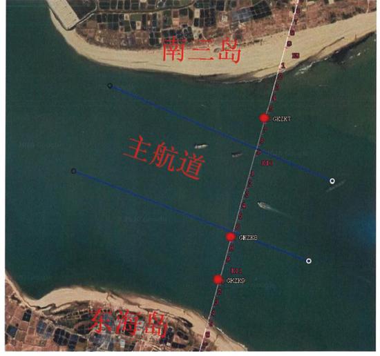 湛江环城高速南三岛至东海岛跨海通道海上钻探开工